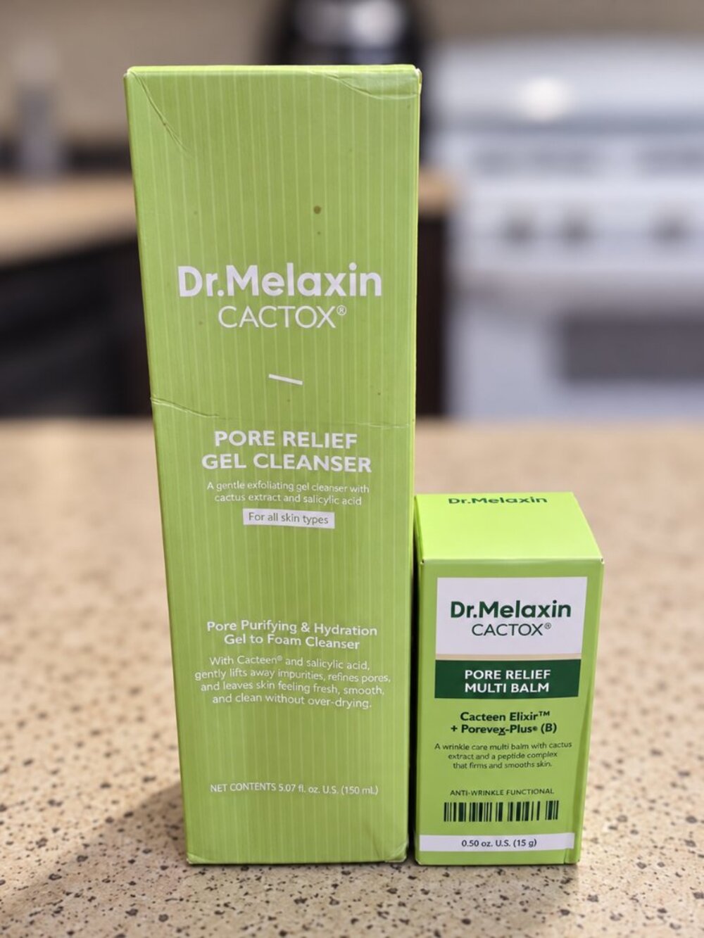 Dr. Melaxin CACTOX Pore Relief Skincare Duo – Gel Cleanser + Multi Balm